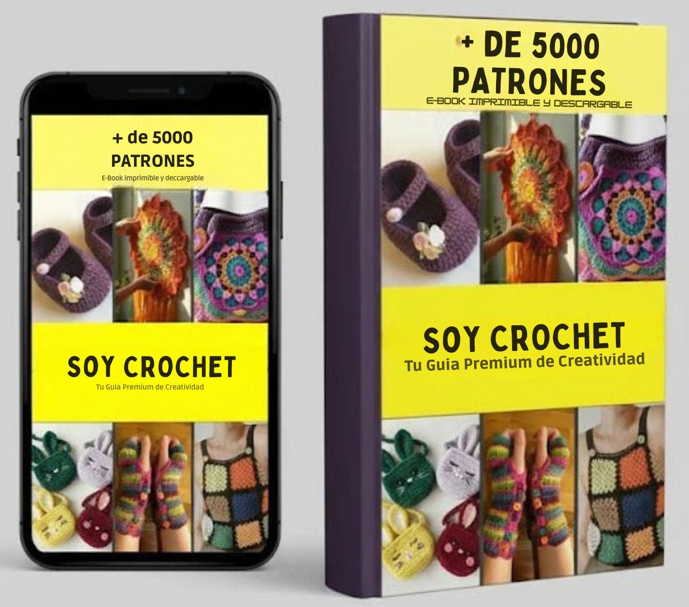 📓Soy Crochet +5000 Patrones, Tutoriales + 🎁3 Bonus